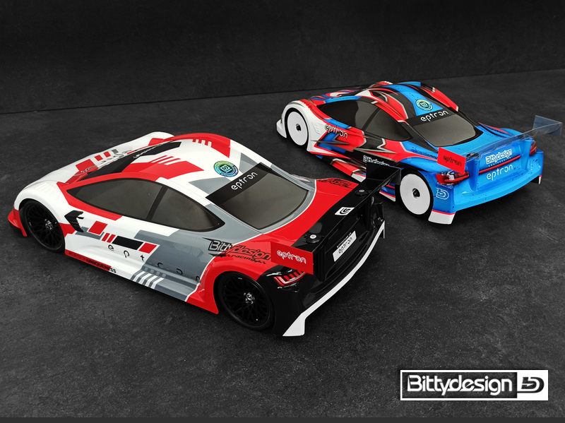 Preview: Bittydesign Eptron 1/10 190mm TC clear body - Ultra Lite weight