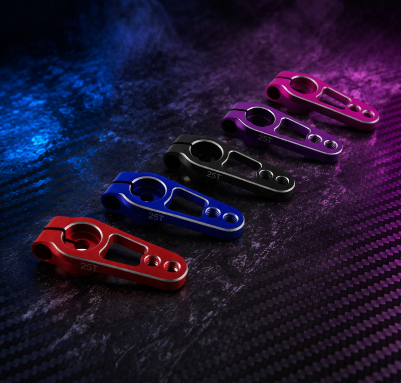 Clamping Aluminum RC Servo Horns - 25T 31x7mm, L=15/19mm