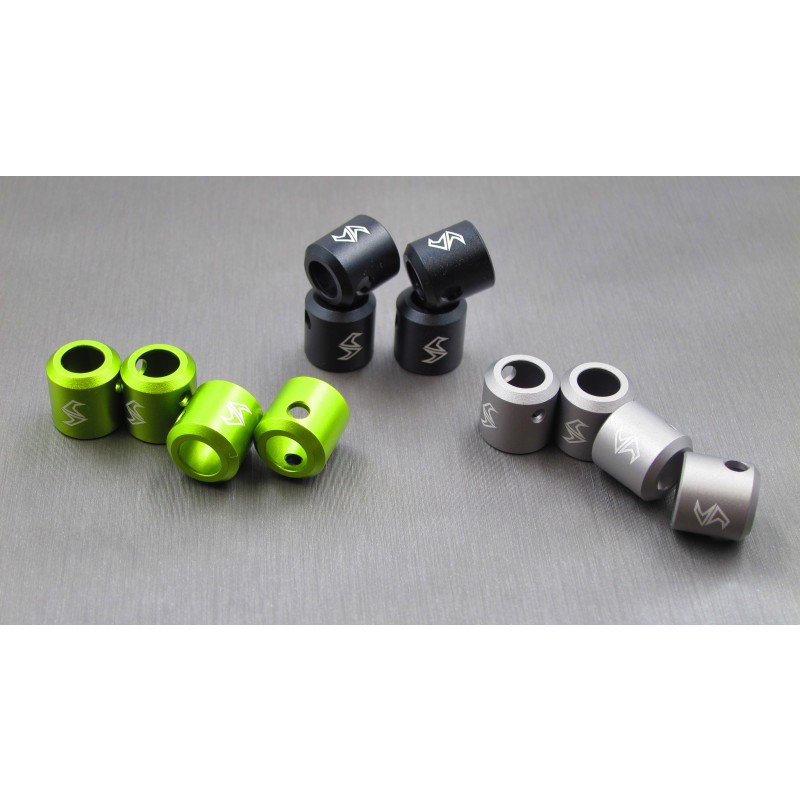 Samix SCX10 II Aluminium Drivershaft cups 4 Stück (grau)