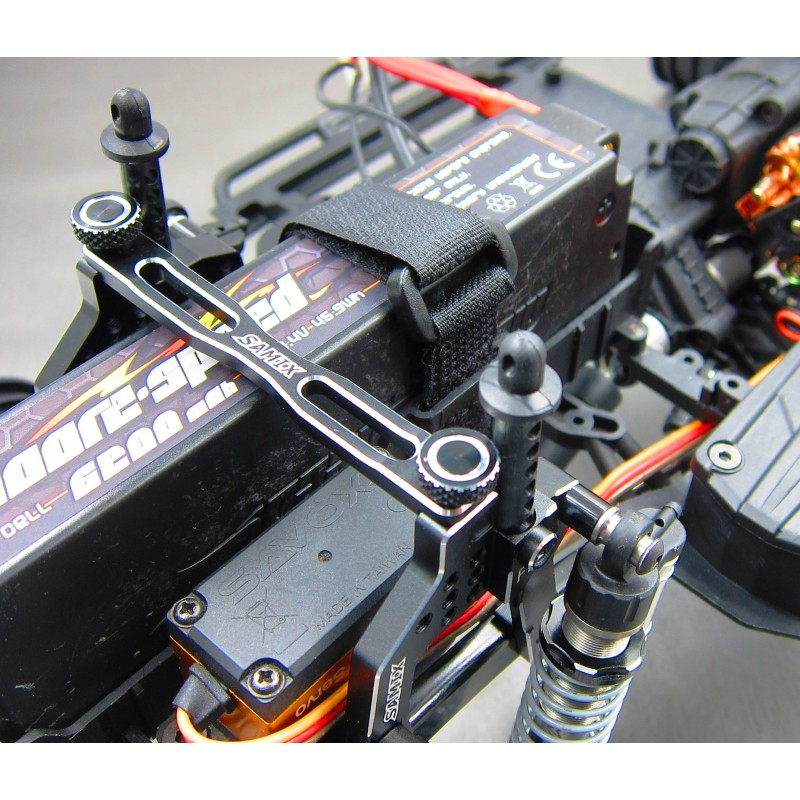 Samix SCX10 II V2 Front Shock Plate (2) (Black)