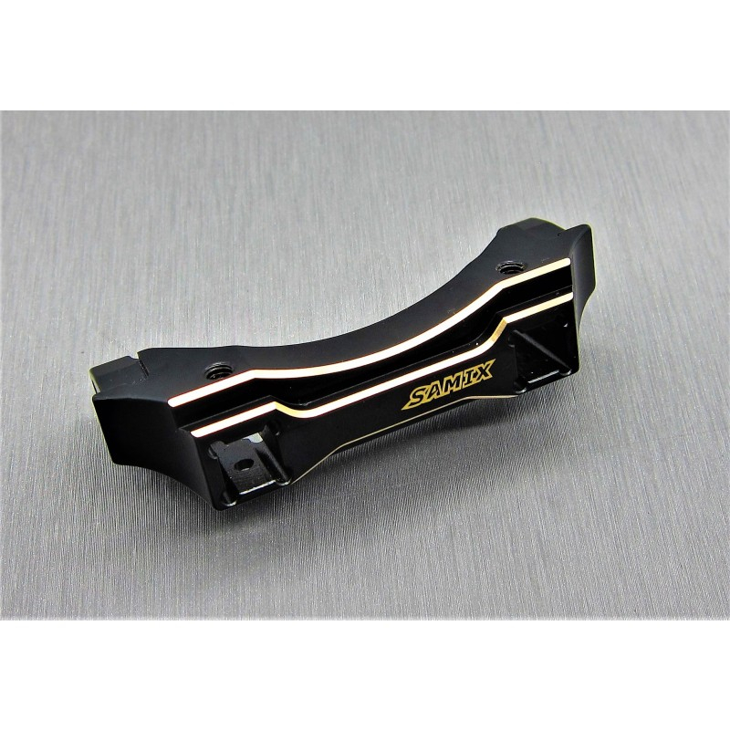 Samix TRX-4 brass front bumper mount 90g schwarz