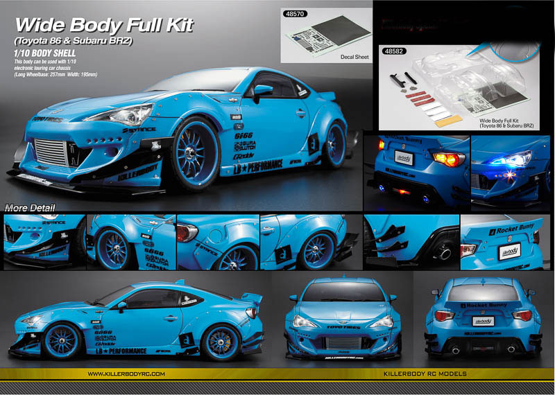 Killerbody Wide Body Full Kit Nr 1 for Toyota 86 & Subaru BRZ