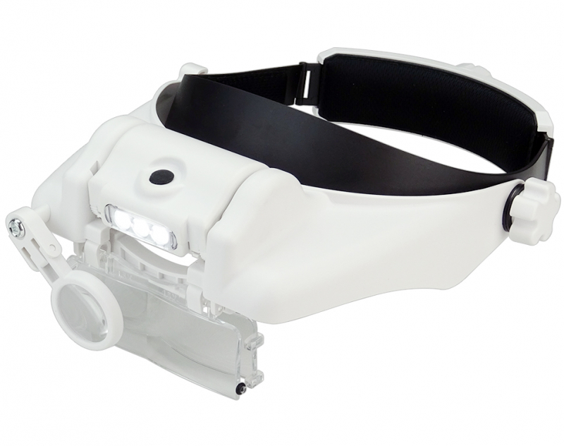 Headband Magnifier Premium with LED Light