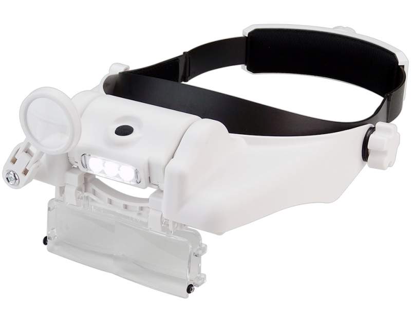 Headband Magnifier Premium with LED Light