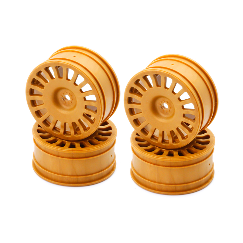 LC Racing Wheels 4pcs Gold 25mm 18 Spokes (12mm Hex) 4pcs