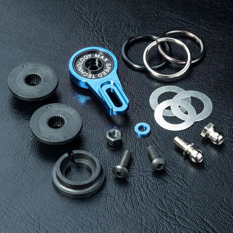 MST Aluminium 8-Adjusting Servo Saver - Blue