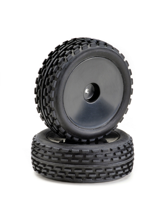 Absima Wheel Set Buggy Disc "Offroad" front black 1:10 (2)