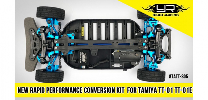 Yeah Racing Rapid Performance Conversion Kit Blau fürTamiya TT-01 TT-01E
