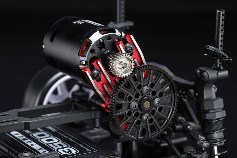 Preview: Yokomo Aluminum heat sink motor mount (Red) for RD/SD