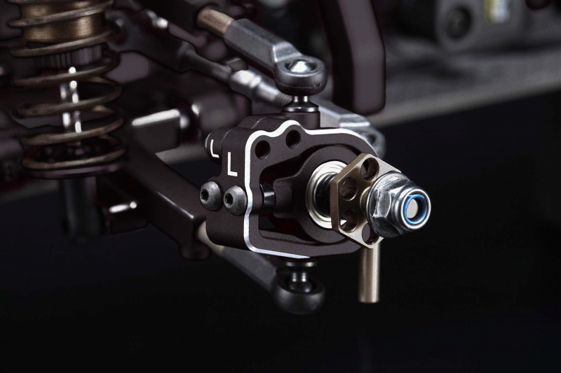 Preview: Yokomo Aluminum adjustable front ST block (Black) for RD/SD/MD