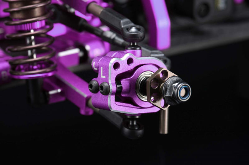 Preview: Yokomo Aluminum adjustable front ST block (Purple) for RD/SD/MD