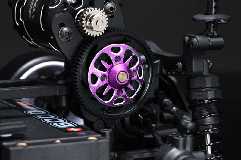 Preview: Yokomo Aluminum light weight spurgear hub (Purple) for RD/SD/MD