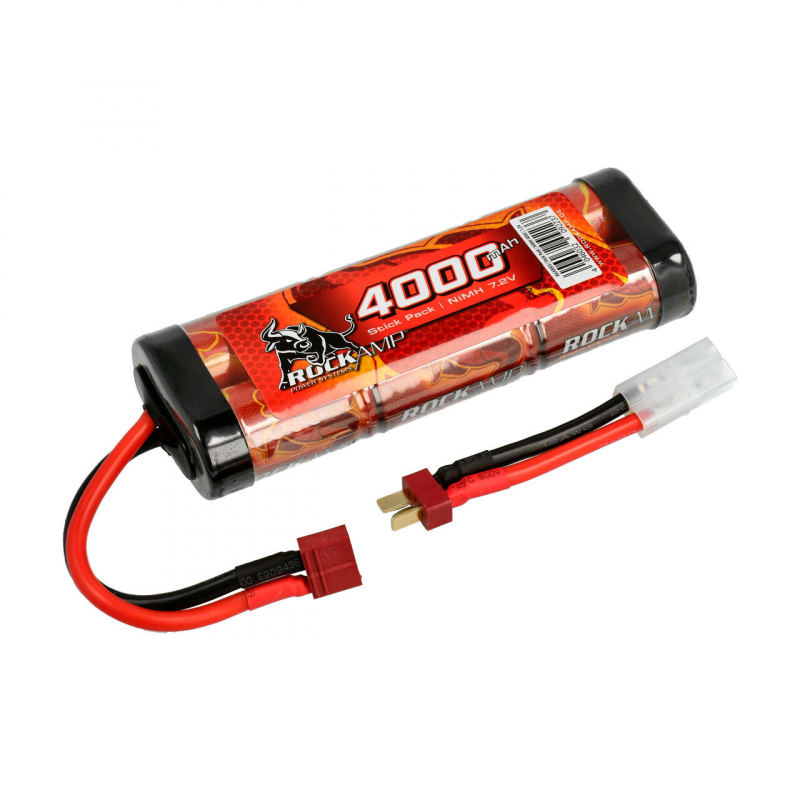 Rockamp NiMH Akku 4000mAh 7,2V Stick Pack T-Stecker & Tamiya