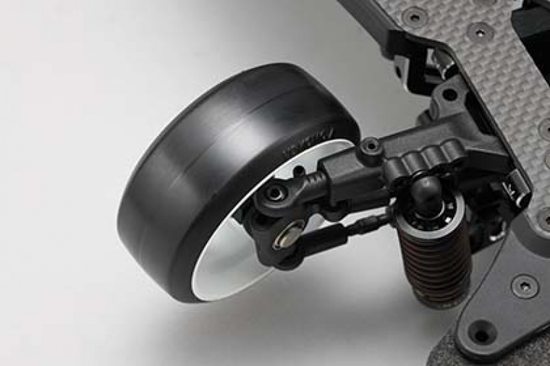 Yokomo Racing Performer Offset 6mm High Traction Felge 2 Stück Weiß für 1/10 RC RWD Drift Car