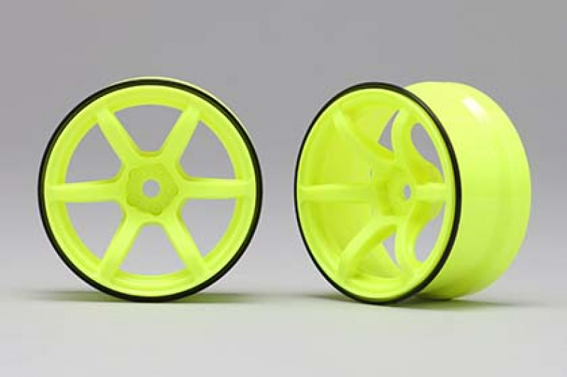 Yokomo Racing Performer Offset 6mm High Traction Rim 2 pcs Yellow For 1/10 RC RWD Drift Car