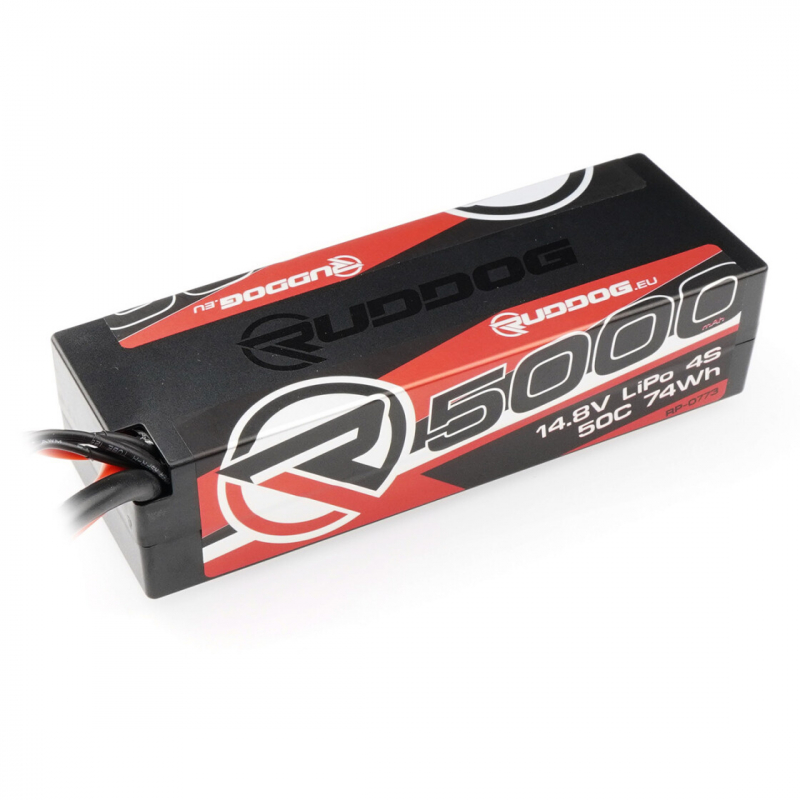 Ruddog 5000mAh 50C 14.8V 4S LiPo Stick Pack Akku mit T Stecker