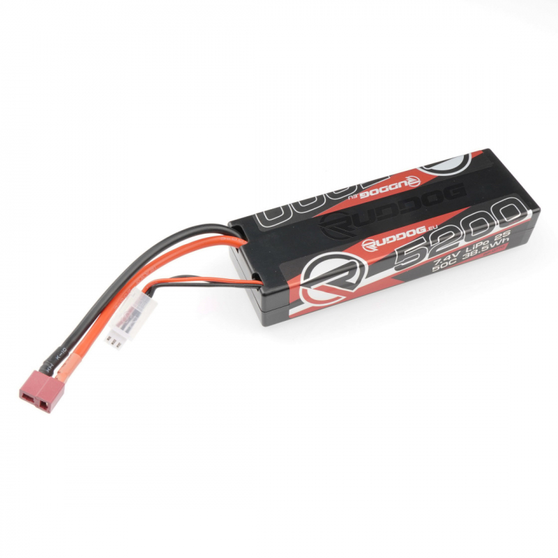 Ruddog 5200mAh 50C 7.4V LiPo Stick Pack Battery with T-Plug