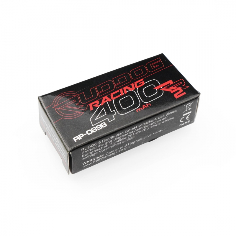 Preview: RUDDOG Racing RR2 400mAh 100C/50C 7.4V 1/28th Pack LiPo Battery