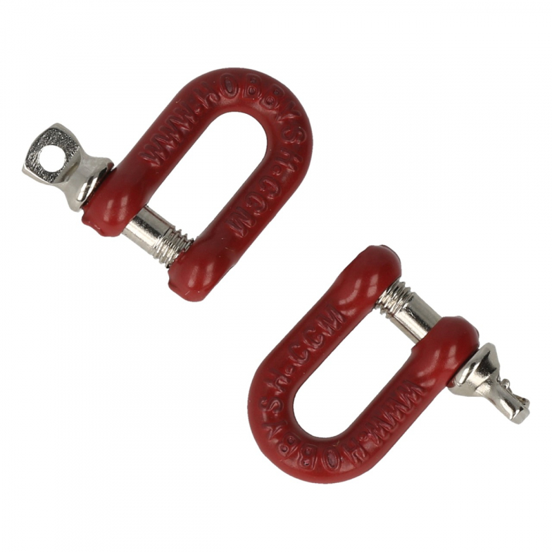 Shackle straight with collar pin (2 pieces)