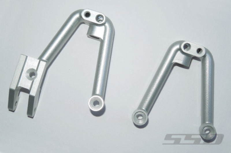 SSD Aluminum Shock Hoops for SCX10 II (Silver)