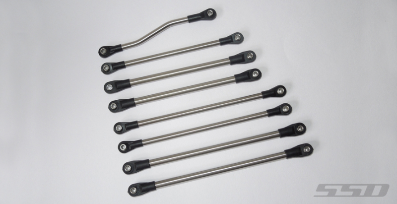SSD HD Titanium Suspension Link Set for SCX10 II