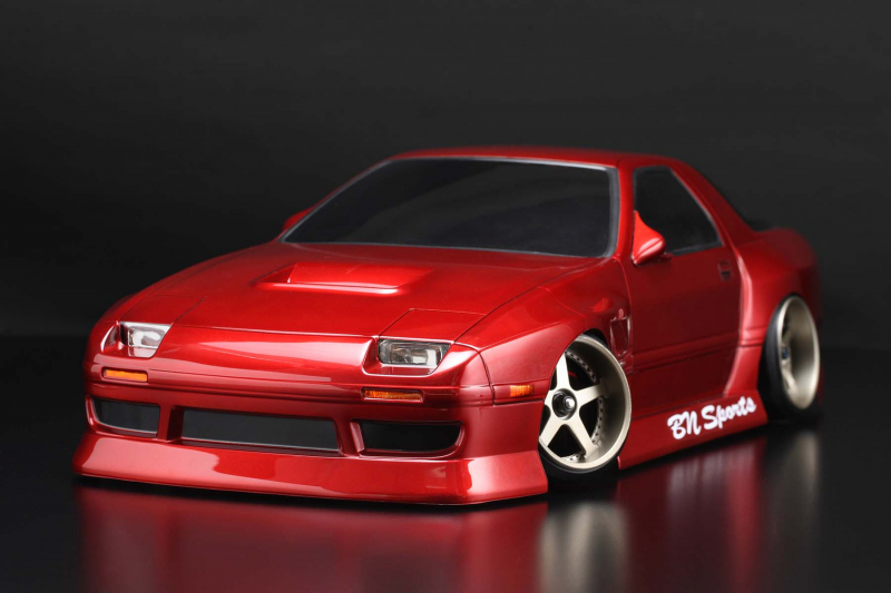 Yokomo BN Sports Mazda FC RX-7 Drift Body Set (with Light Parts and Decals)