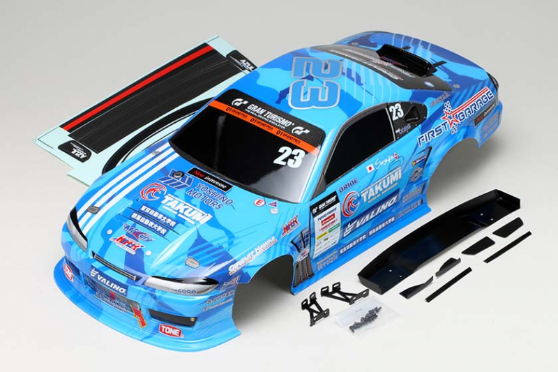 Yokomo Drift body Mercury SAYAKA Special (S15) (Painted/Pre-cut)