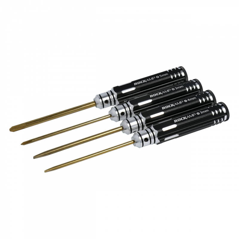 Rockamp Screw Driver Set Phillips & Flat Head HSS Titan plated Rockamp