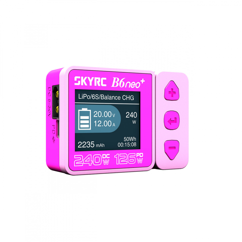 SkyRC B6neo+ Smart Charger pink LiPo 1-6s 10A 200W