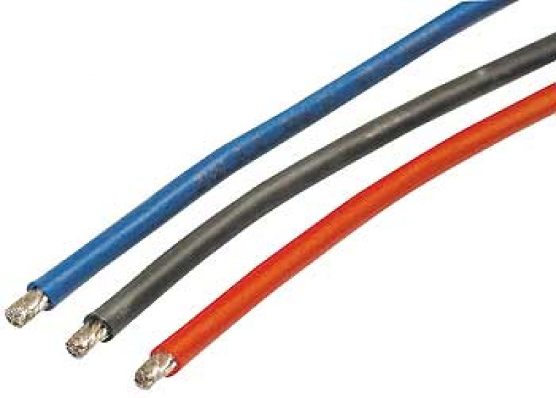 Kabel rot/schwarz/blau 4,0mm2 je 30cm