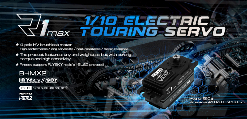 Preview: SRT BHMX2 Brushless Servo HV i-BUS2 80mm Kabel 23.0kg/0.65sec @8,4V