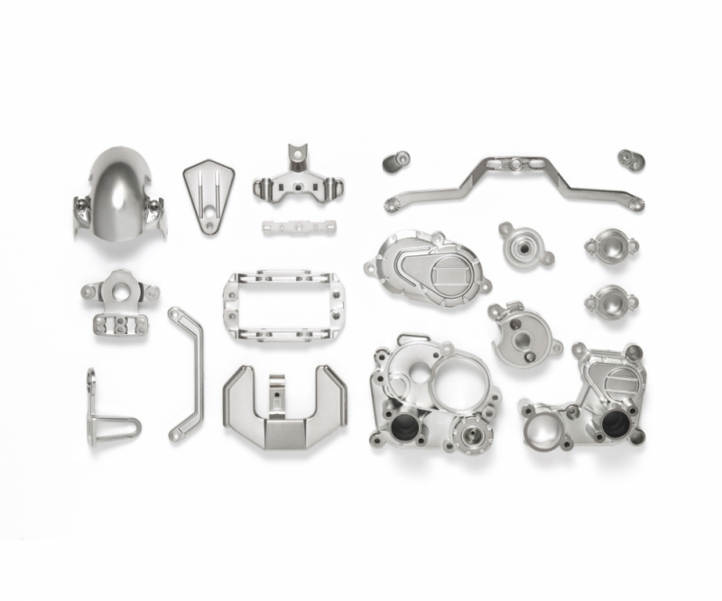 Tamiya 300054829 T3-01 B-Teile Gabel matt chrom