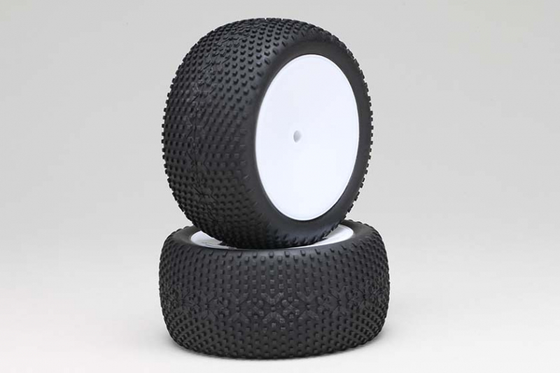 Yokomo Pre-glued rear tires for RO1.0 (2pcs) 1/10 Buggy
