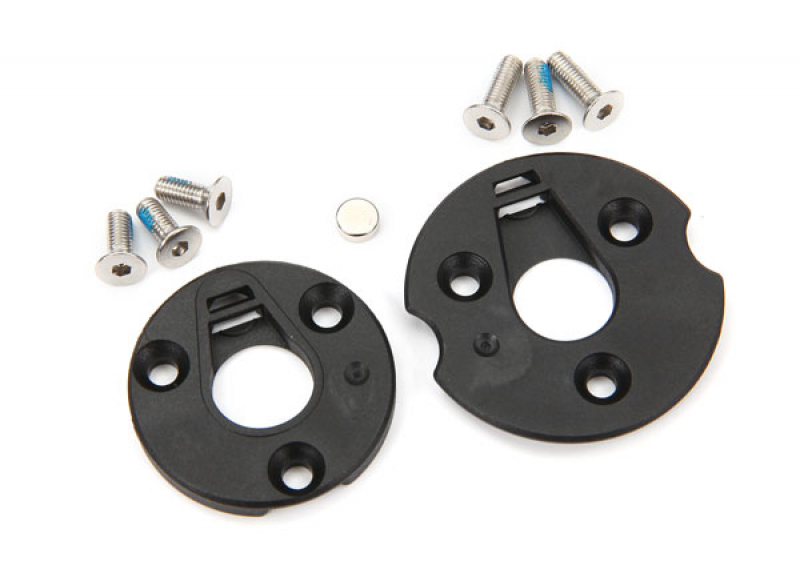 Traxxas Telemetry trigger magnet holders, spur gear/ magnet,