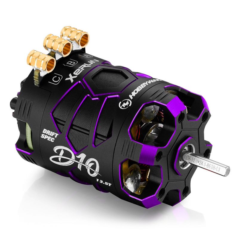 Hobbywing Xerun D10 Brushless Drift Motor 13.5T Purple