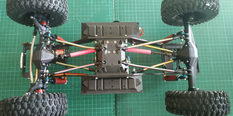 Yeah Racing Custom 1/10 Crawler Graphite Frame Rails