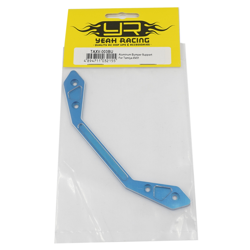 Yeah Racing Aluminum Bumper Support Blue For Tamiya XV01