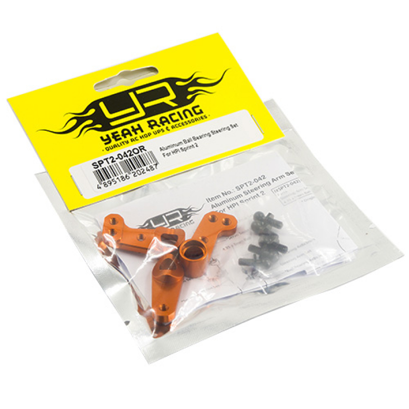 Yeah Racing Aluminum Steering Arm Set For HPI Sprint 2