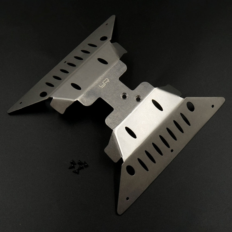 Stainless Steel Skid & Side Plate Set For Axial Capra