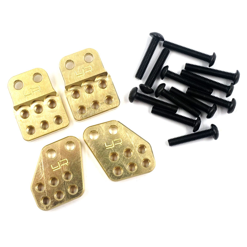 Messing/Brass Einstellbare Stoßdämpferhalterung 4 Stück für Axial Capra