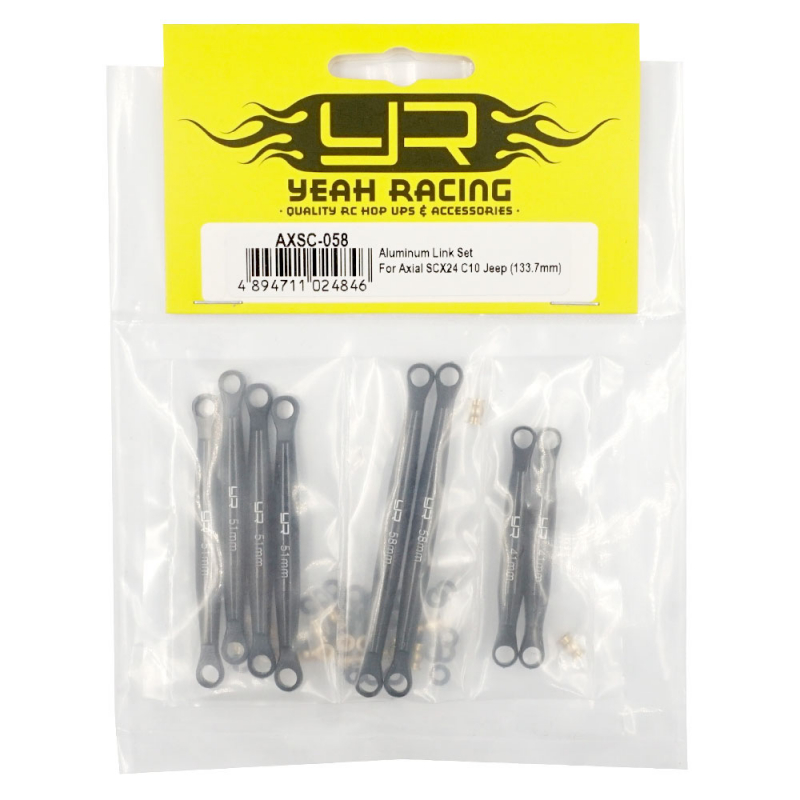 Aluminium Link Set für Axial SCX24 C10 Jeep (133.7mm)