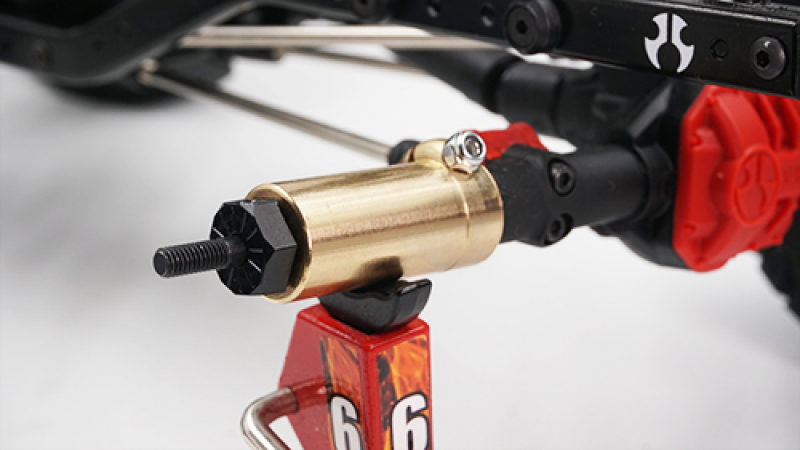 Brass Rear Axle Lock Out 2 Stück für Axial SCX10 II