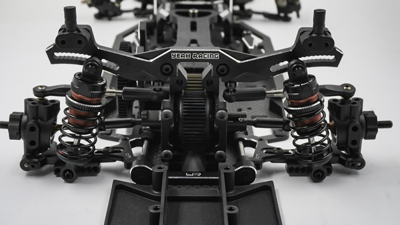 Yeah Racing 55mm Aluminium Big Bore Go Dämpfer Set für 1/10 (Schwarz)