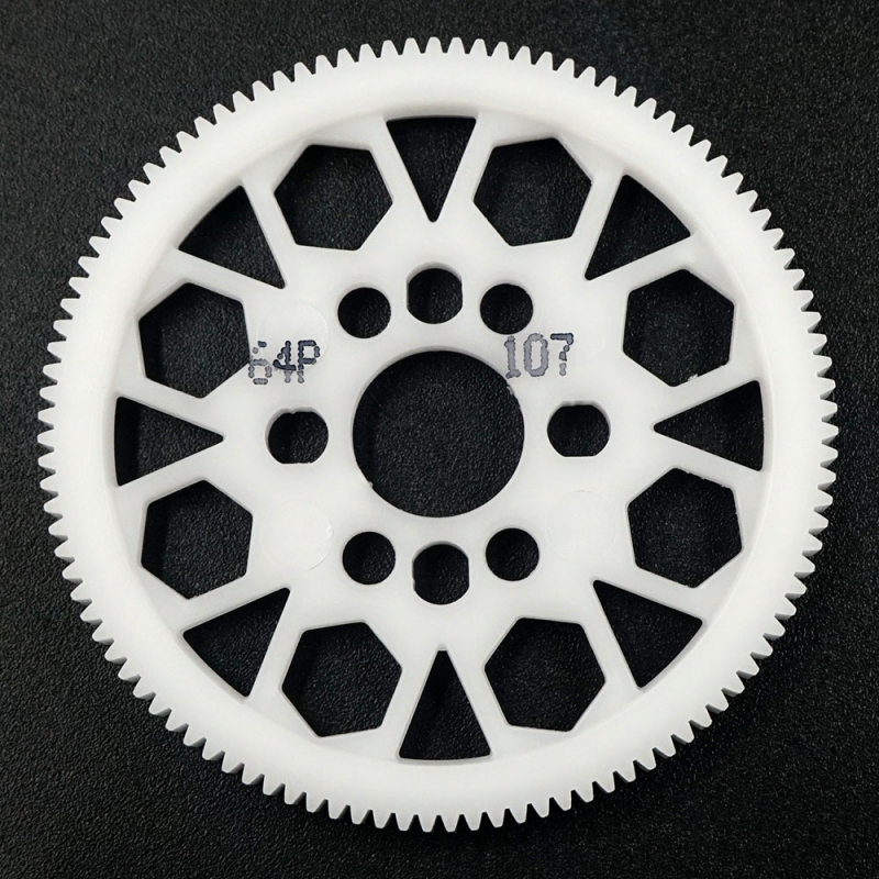 Yeah Racing Competition Delrin Spur Gear 64P 107T For 1/10 On Road Touring Drift