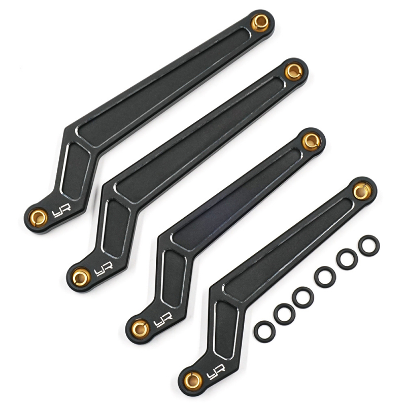 Aluminum 7075 Hi-Clearance Links unten für Tamiya CC-02 Schwarz