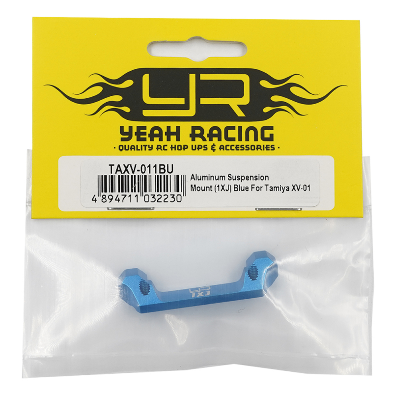 Yeah Racing Aluminum Suspension Mount (1XJ) Blau für Tamiya XV-01