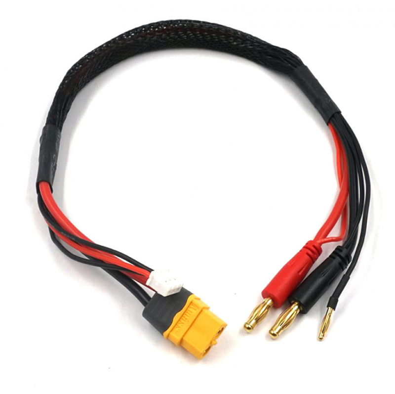 XT60 Charge Cable w/ 4mm Plugs 35cm 2S