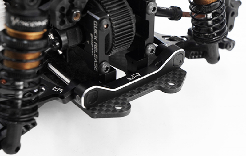 Yeah Racing Aluminum Adjustable Lower Suspension Mount Set for Yokomo YD2 YD2S Black