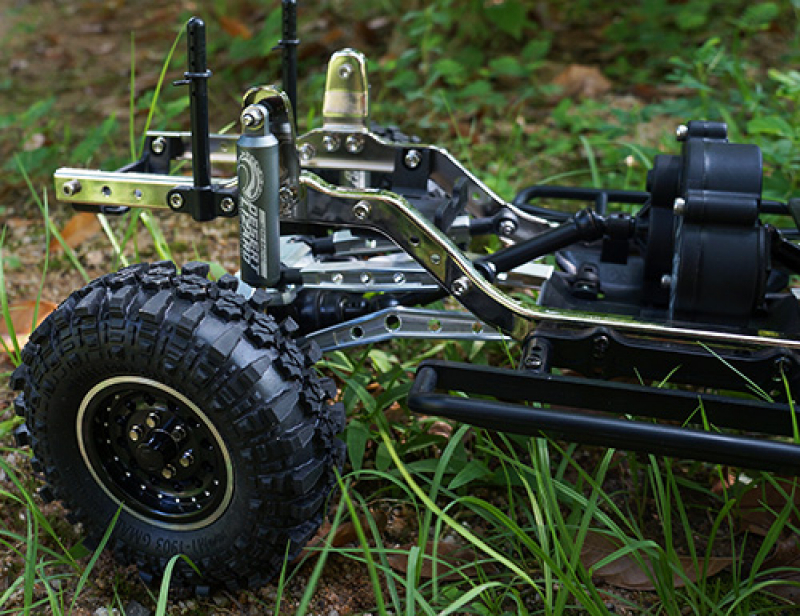 Yeah Racing Desert Lizard Two Stage Internal Spring Stoßdämpfer (2) 100mm grau für Crawler