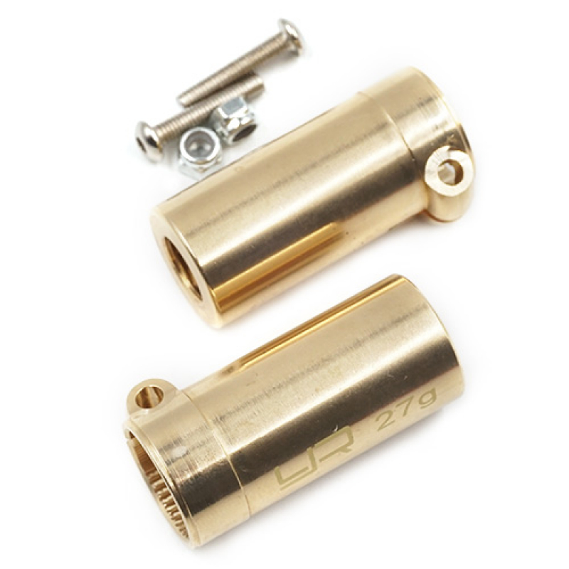 Brass Rear Axle Lock Out 2 Stück für Axial SCX10 II